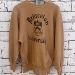 VINTAGE PRINCETON UNIVERSITY CHAMPION REVERSE WEAVE PULLOVER CREWNECK SWEATSHIRT